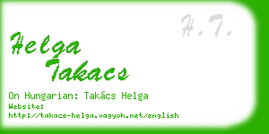 helga takacs business card